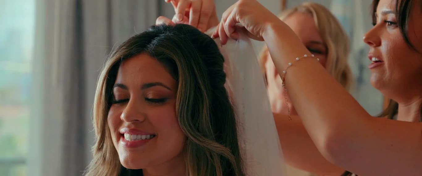 Still from the Nate + Angela wedding film