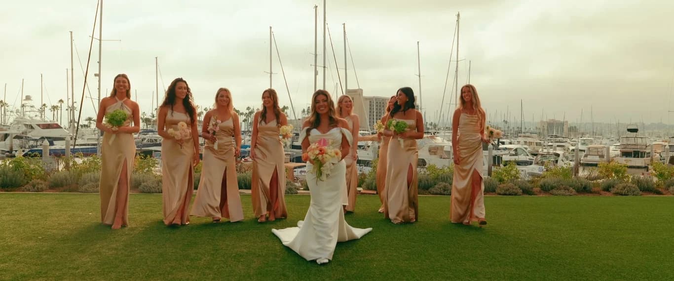 Still from the Nate + Angela wedding film