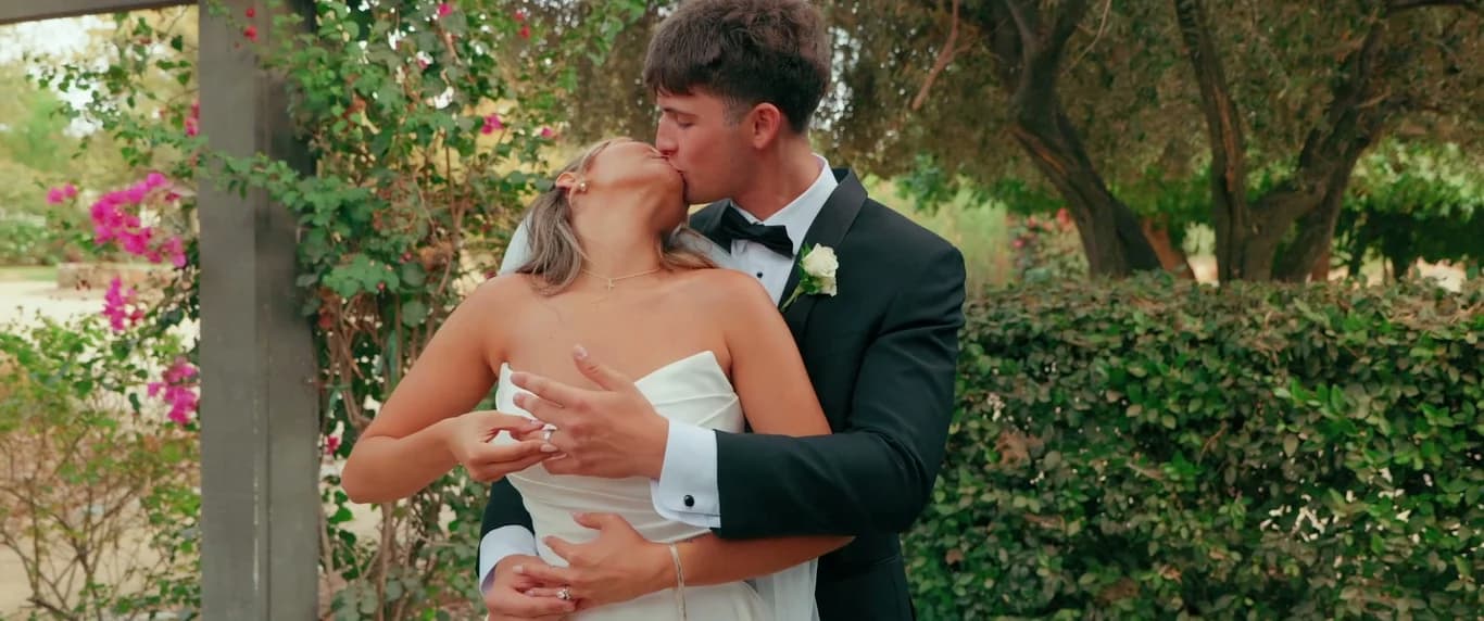 Still from the Denis + Cadin wedding film