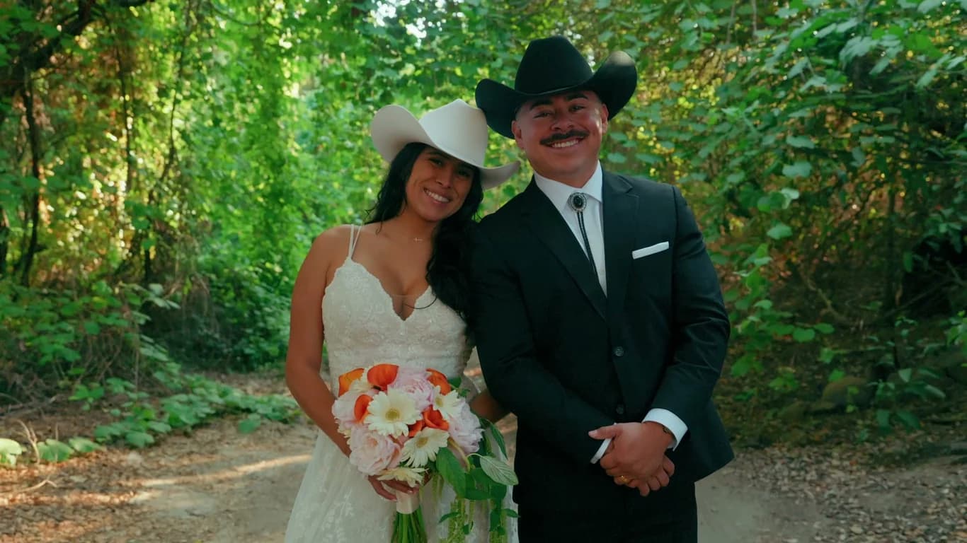 Still from the Josh + Julissa wedding film