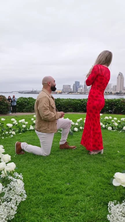 Still from the Jovin + Jordyn engagement film