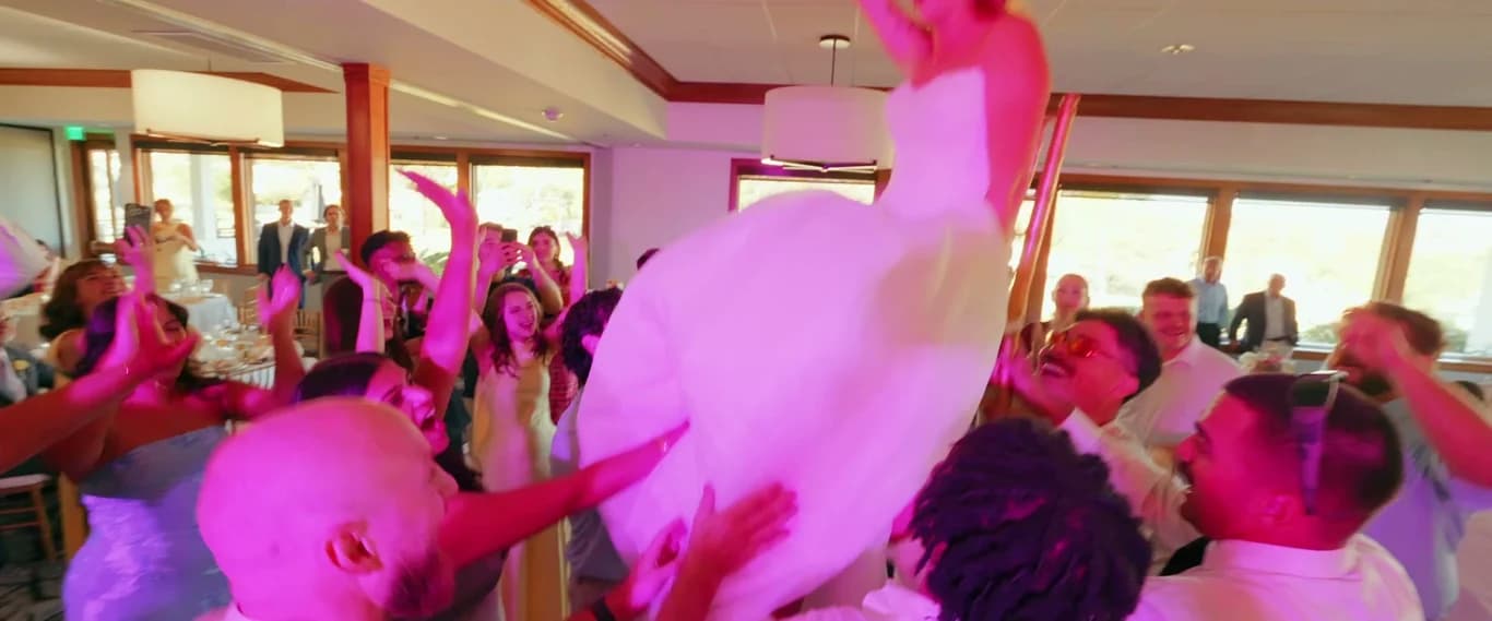 Still from the Brett + Kat wedding film