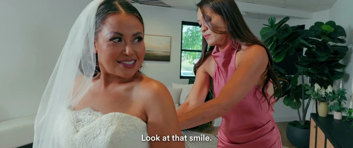 Still from the Kris + Pearl wedding film