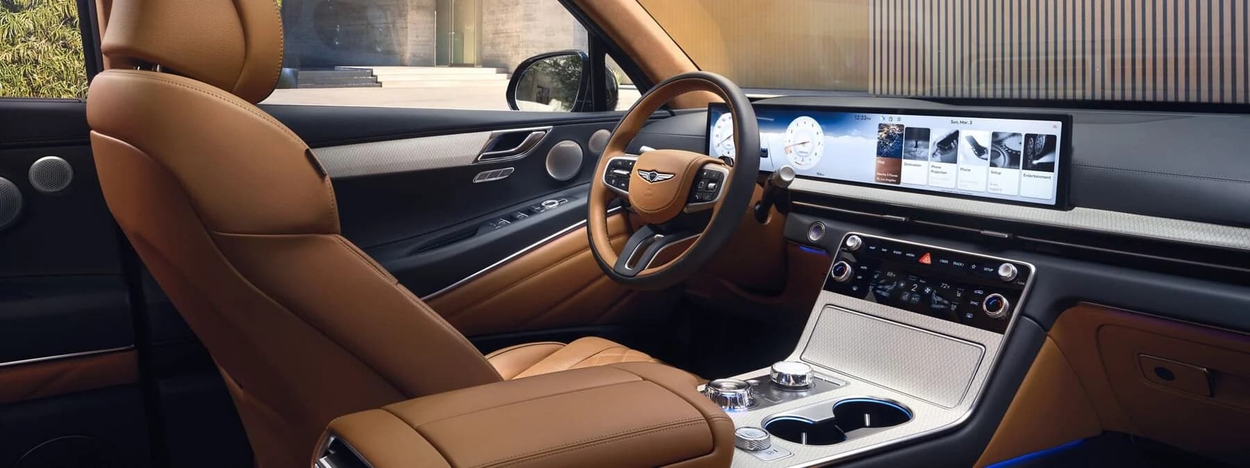 Genesis vehicle interior detail — photographed by Paul Dal Studios