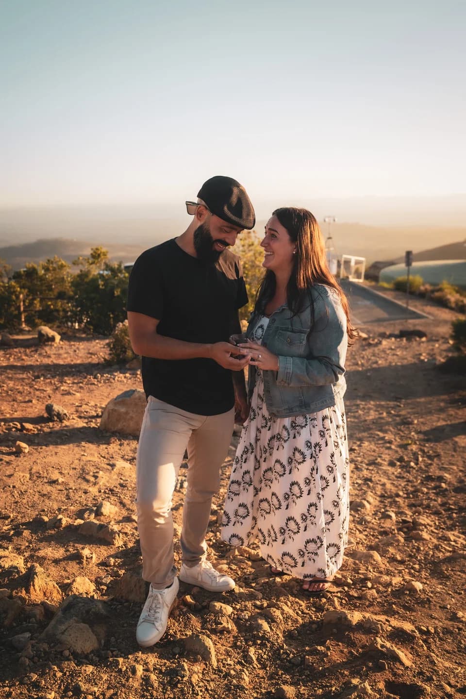 An engagement session in San Diego at sunset — photographed by Paul Dal Studios